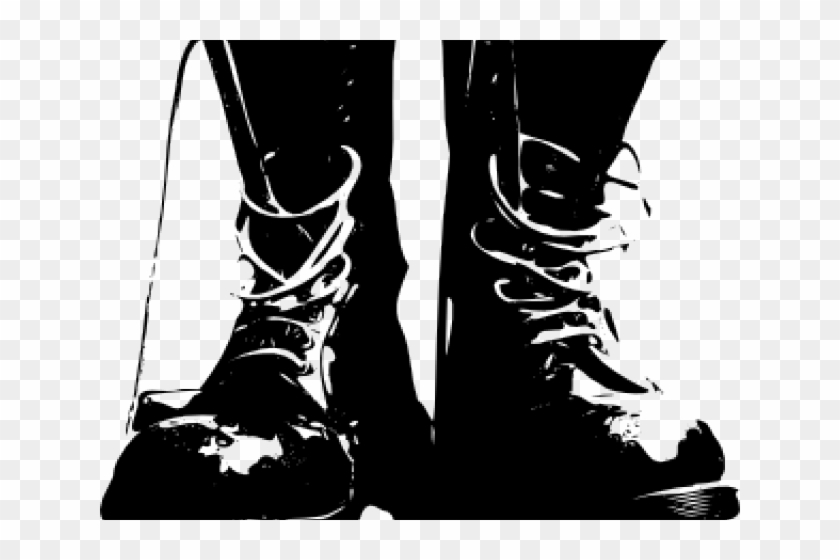 Shoe Clipart Clothes - Combat Boot Clip Art #1723116