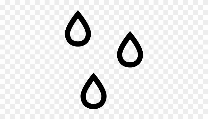 Raindrops Outlines Weather Symbol Of Water Drops Vector - Rain Drops Icon Png #1723154
