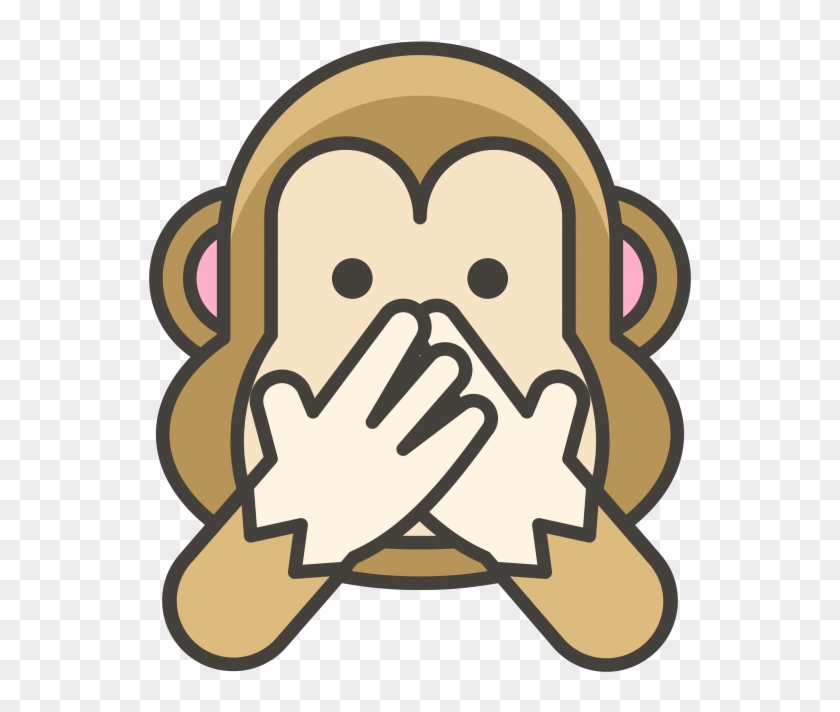 Speak No Evil Monkey Emoji Png Transparent Emoji Freepngimage - Monyet Emoji Png #1723172