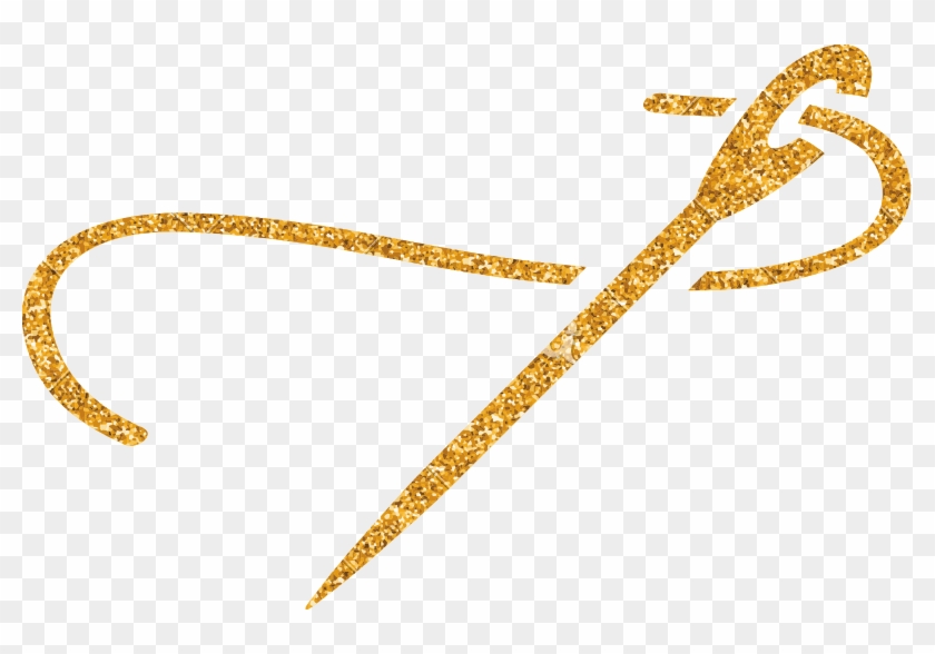 Needle And Thread Icon - Gold Needle And Thread Png #1723323