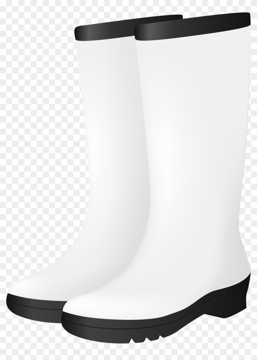 White Rubber Boots Png Clipart - White Rain Boots Png #1723334