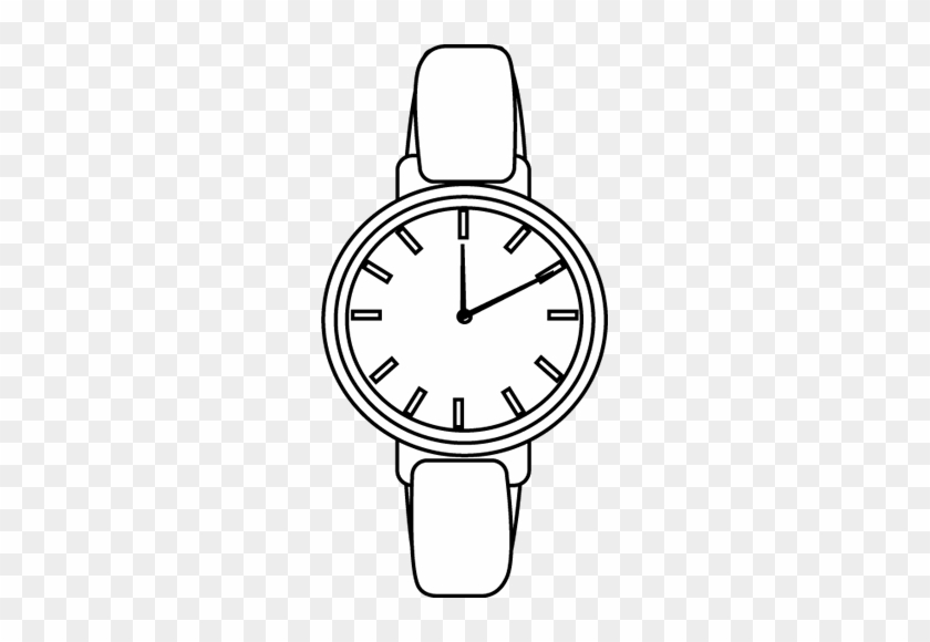 Watch Clipart Black And White - 10 O Clock Drawing #1723391