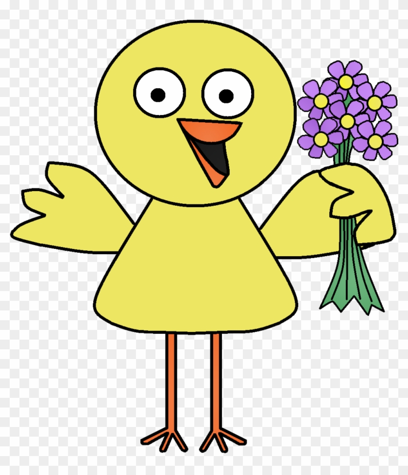 Spring Birds And Flowers Clip Art - Clip Art #1723520