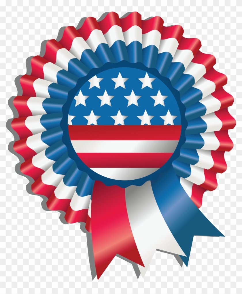 Free Clipart Of A Fourth Of July Award Ribbon - R Tiranga Image Download #1723629