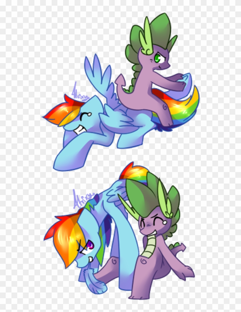 My Little Pony - Rainbow Dash Tickles Spike #1723872