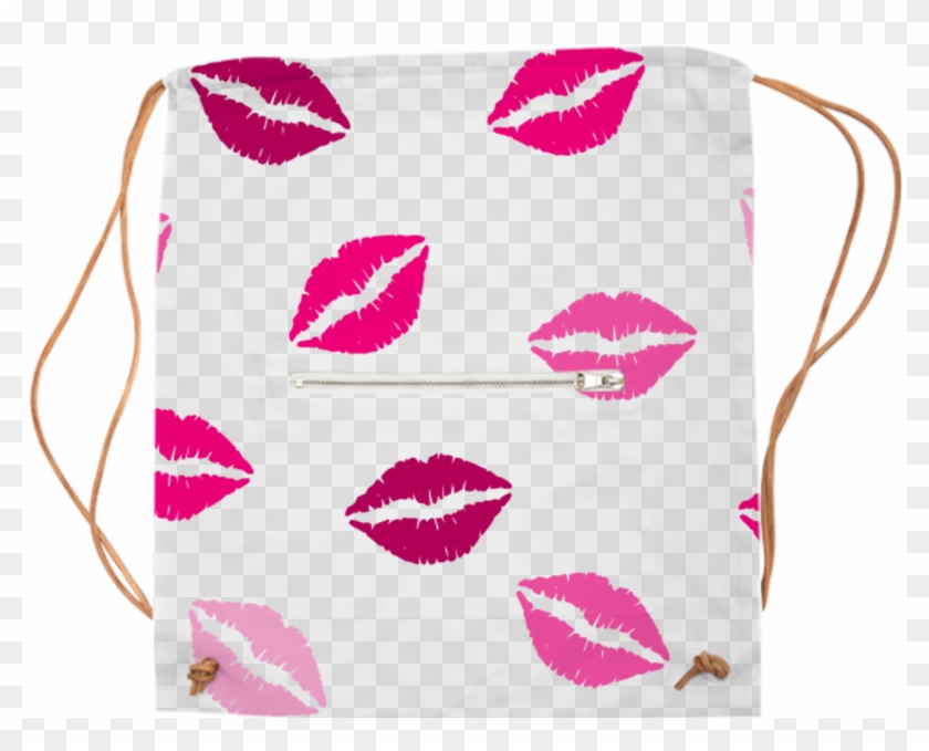 Sports Bag Pink Lips Kiss Love $65 - Lip Cartoon #1723902