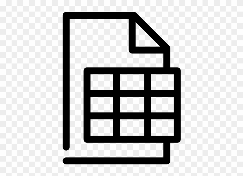 Noun Project Spreadsheet Icon - Completa Vector #1724002