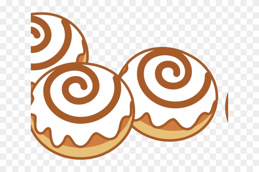 Five Clipart Bakery Food - Cinnamon Roll Clipart #1724212
