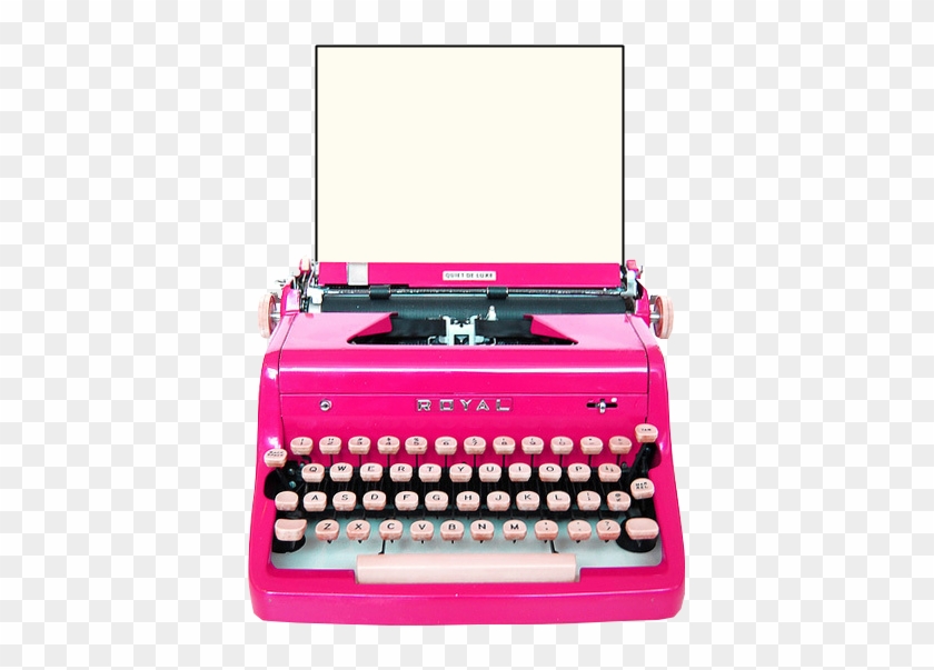 Maquina De Escribir Rosada #1724224