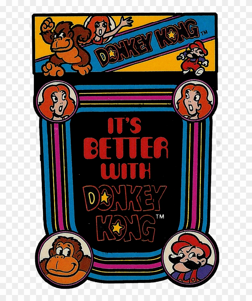 1 These Vintage Donkey Kong Stickers Https - Cartoon #1724244