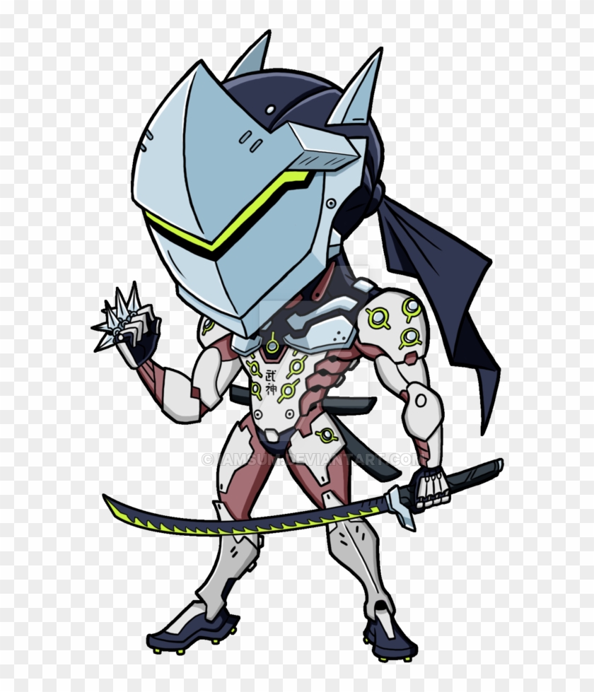 Picture Royalty Free Download By Iamsum On Deviantart - Chibi Genji Overwatch Characters #1724302