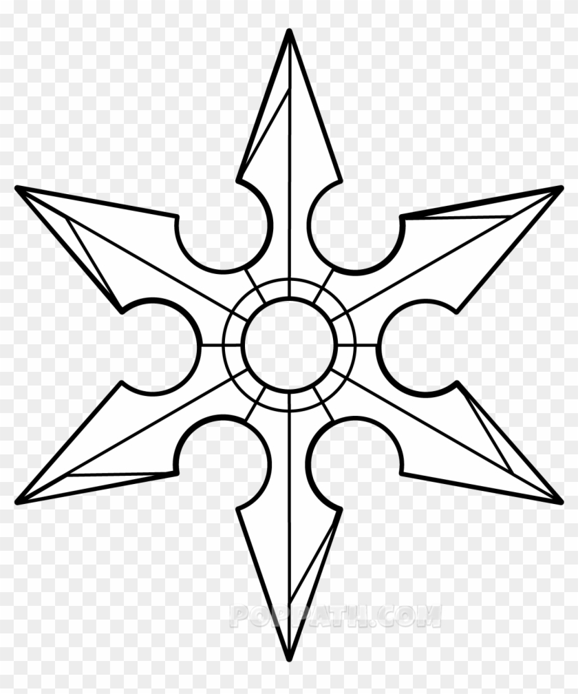 Download Jpg How To - Shuriken Drawing #1724309