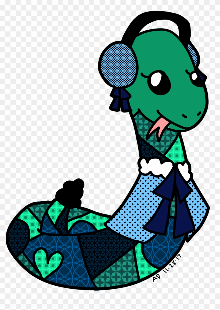 Winter Patchwork Snek - Cartoon #1724387