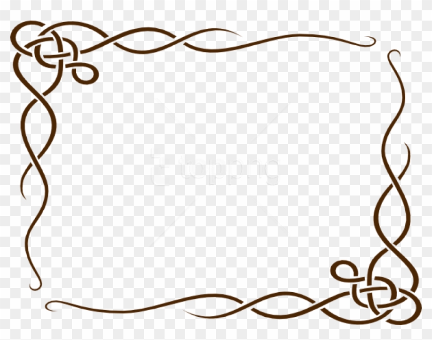 Free Png Brown Border Frame Png - Simple Blue Frames And Borders #1724455