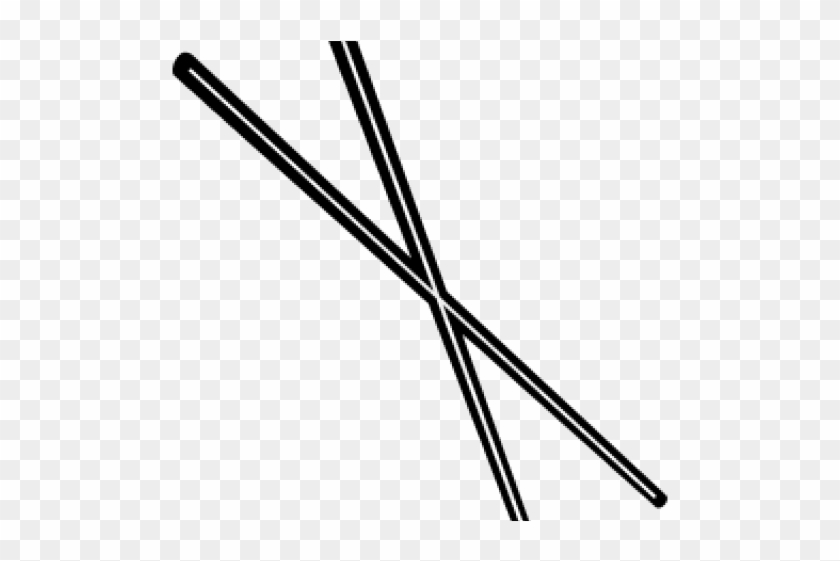 Chopsticks Clipart Chop Sticks - Line Art #1724499