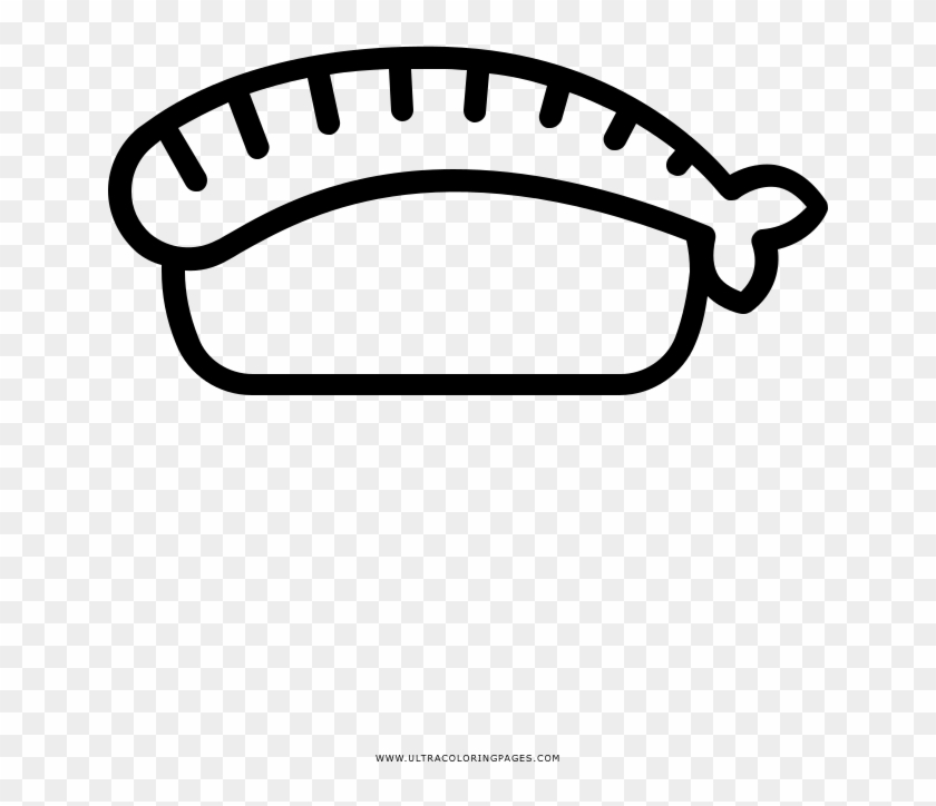 Sushi Coloring Page - Sushi Icon Black And White #1724500