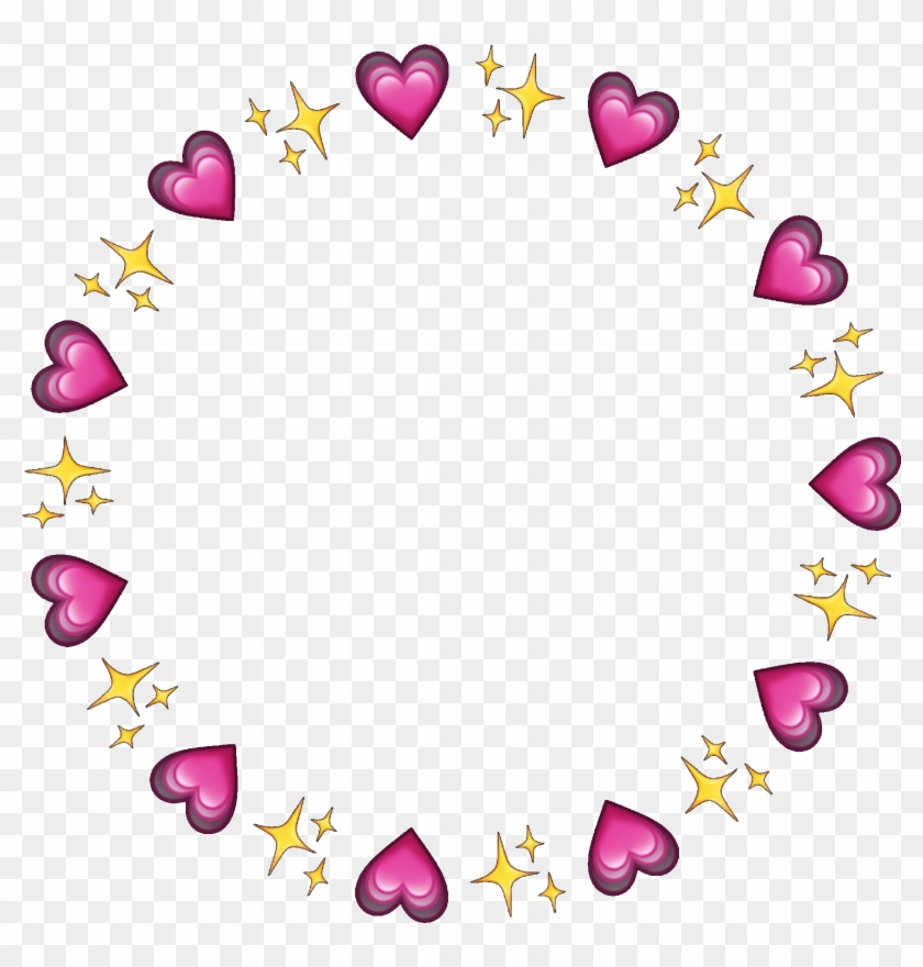 Sparkle Emoji Clip Art - Heart Emoji Circle Png #1724628
