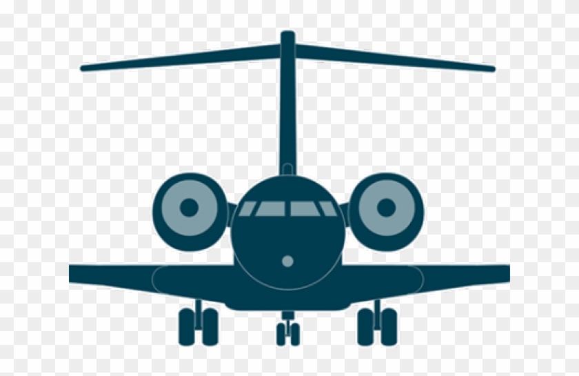 Flight Clipart Fast Plane - Aircraft Front View Clipart #1724638