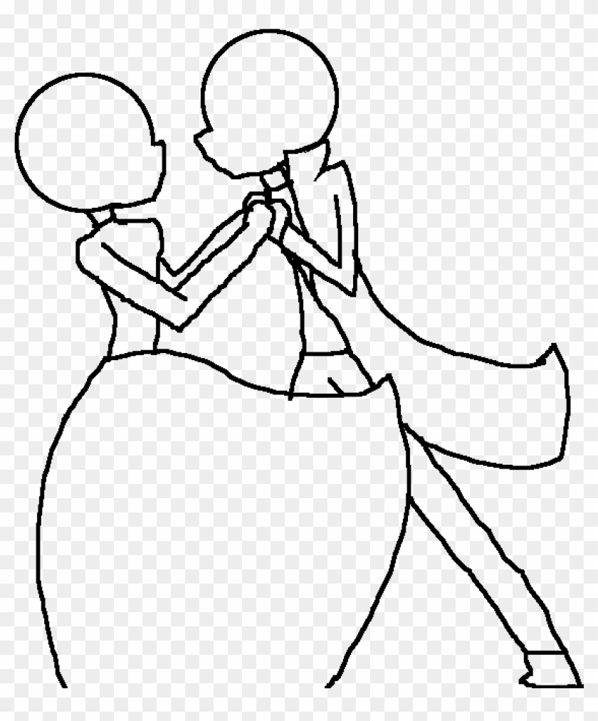 Ballroom Dancing Base - Line Art #1724955