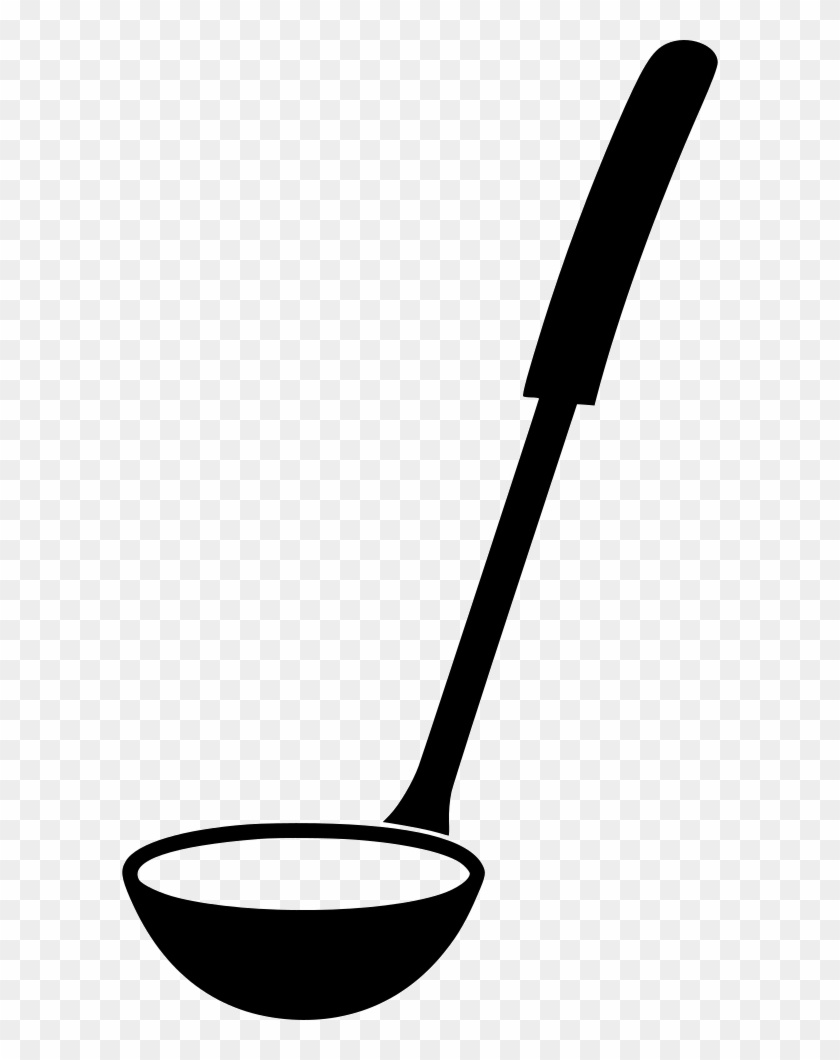 Png File - Black And White Ladle Clipart #1725167