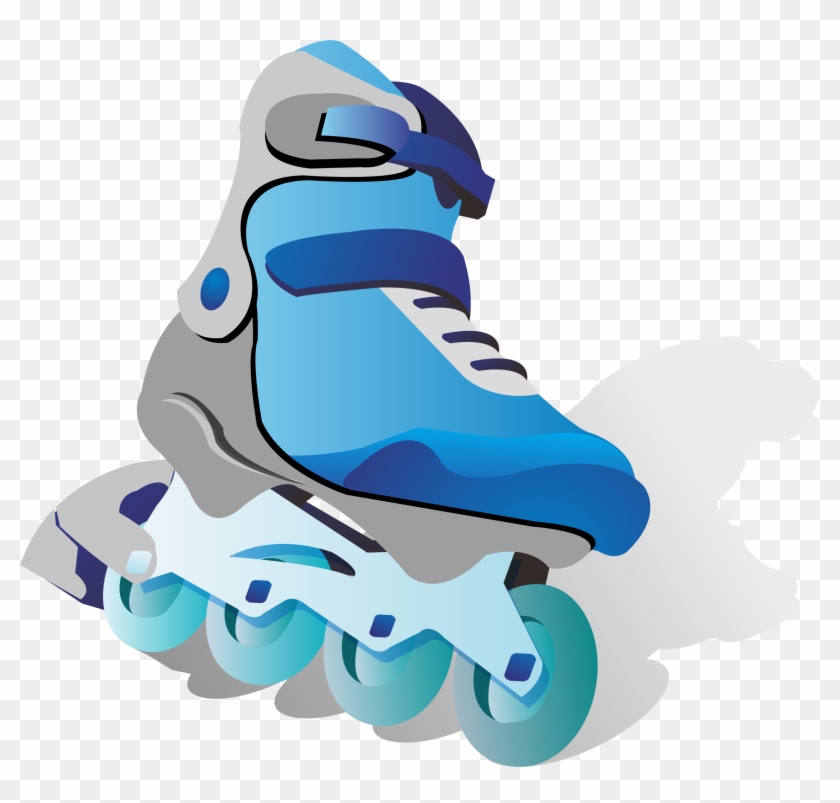 Roller Skating Skateboarding Euclidean - Inline Roller Skates Cartoon #1725279