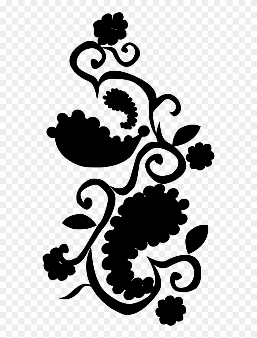 562 X 1024 3 - Clip Art Ornate Paisley Paisley Flower Design #1725291