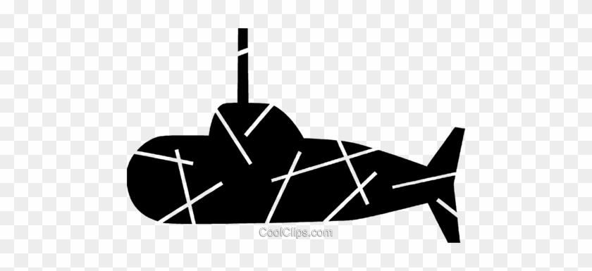 Naval Submarine Royalty Free Vector Clip Art Illustration - Light Aircraft #1725491