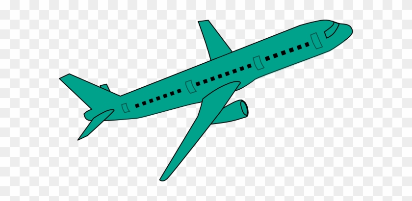 Teal Plane Clipart #1725555