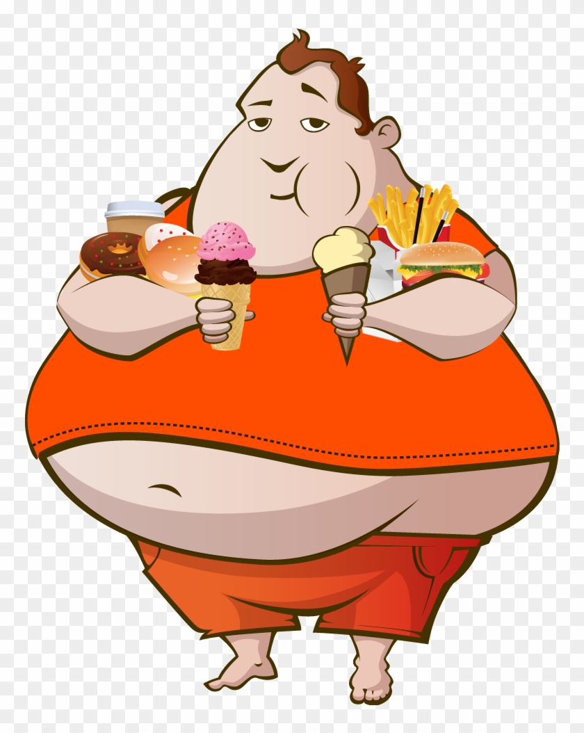 Bulko With Bulk Of Food A Fat Character Amir - Fatty Cartoon - Free  Transparent PNG Clipart Images Download