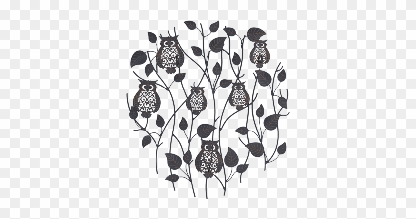 Owl Metal Wall Art #1725706