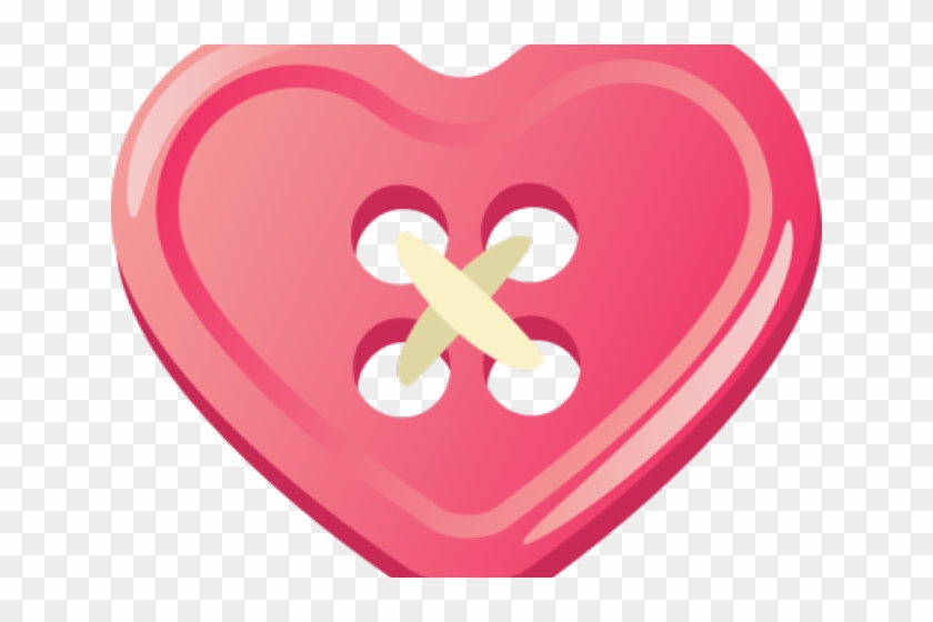 Button Clipart Heart - Shape Button Clip Art #1725791