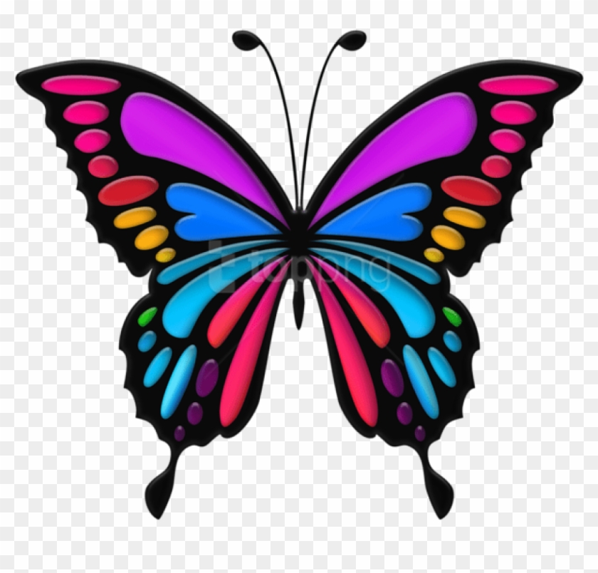Free Png Download Colorful Butterfly Clipart Png Photo - Colorful Butterfly #1725818