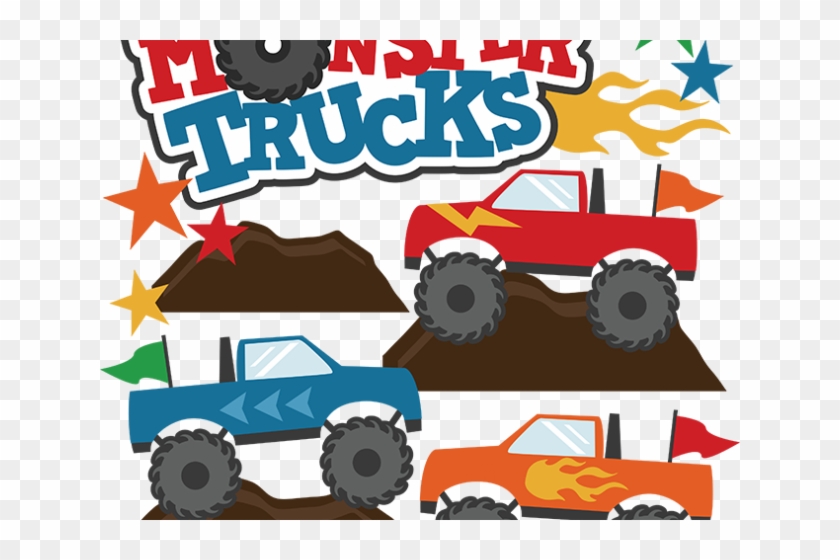 Nascar Clipart Truck Tire Track - Clipart Monster Truck Svg #1725840