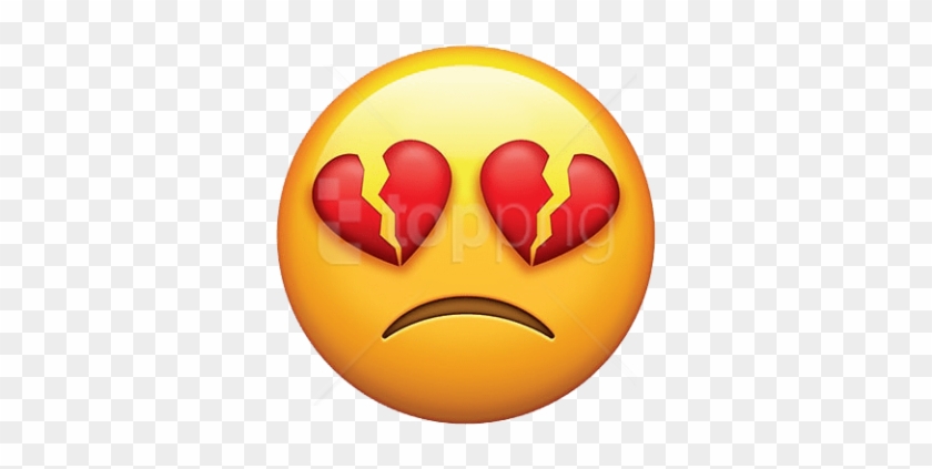 Free Png Download Broken Heart Eyes Emoji Clipart Png - Broken Heart Eyes Emoji #1725955