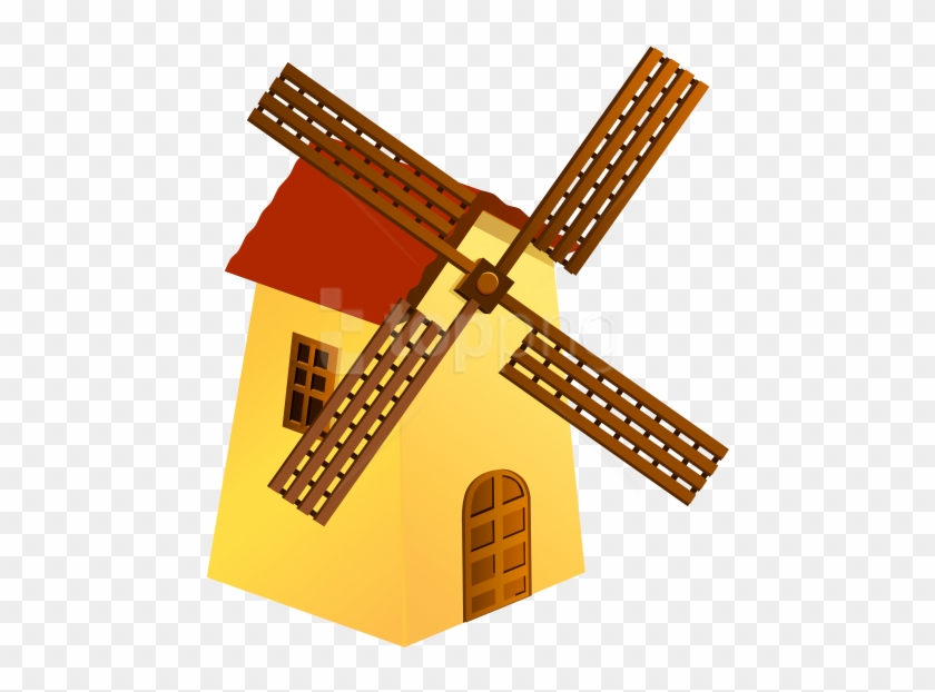Free Png Download Windmill Yellow Clipart Png Photo - Clip Art Image Of Windmill #1725957