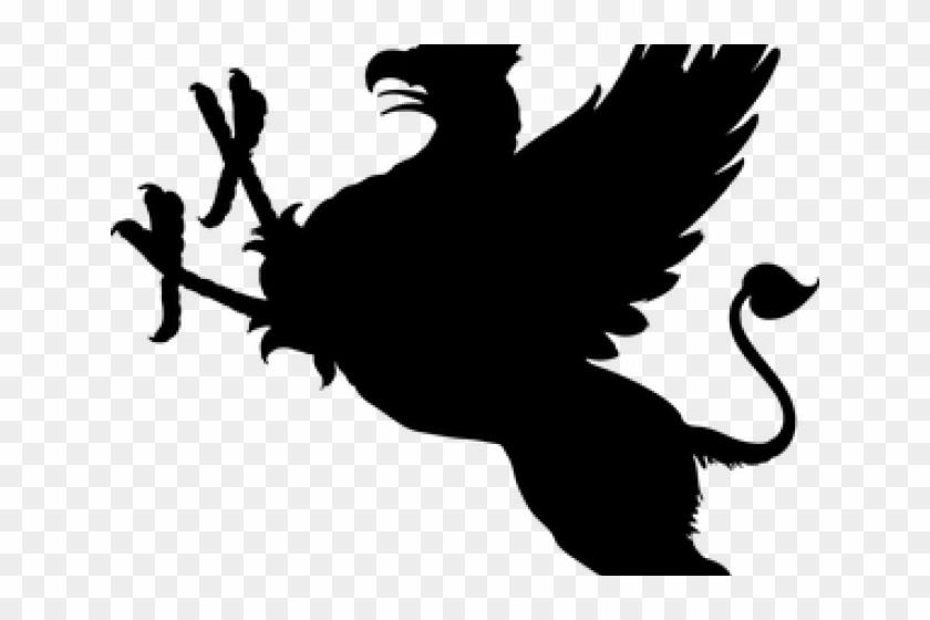 Griffon Clipart Transparent - Silhouette Griffin Clip Art #1725998