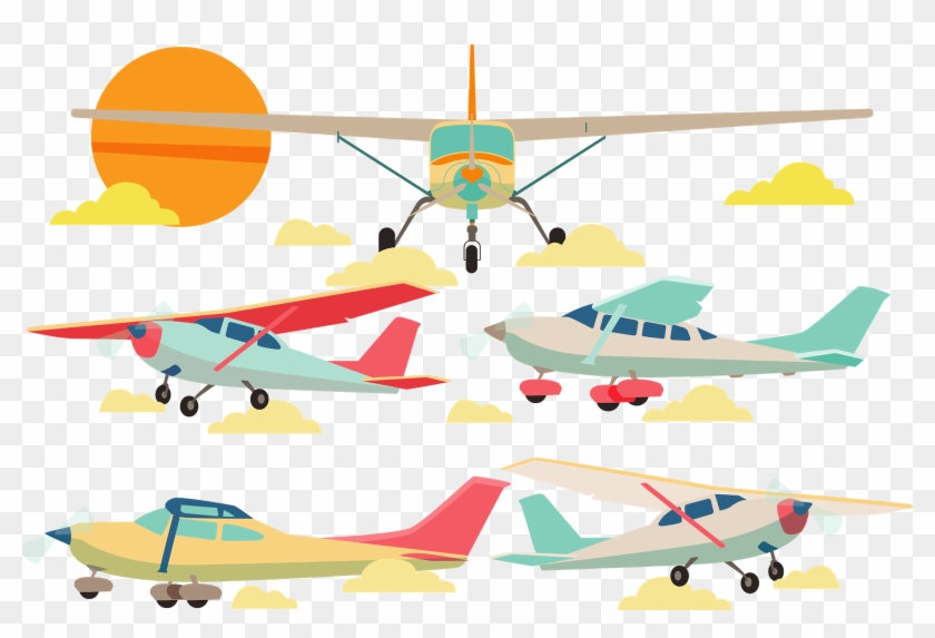 Airplane Vector, Layouts, Stationery Shop, Quartos - Vector Graphics #1726109