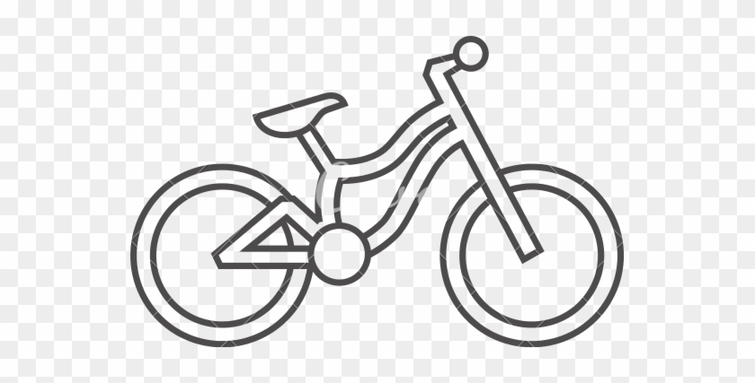 Bike Drawing At Getdrawings Com Free For - Mountainbike Outline #1726122