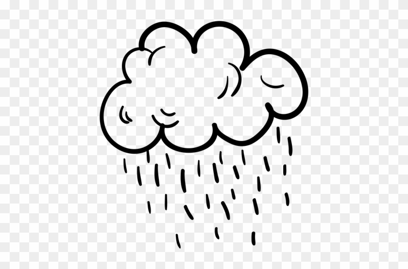 Raining Transparent Transparent Background - Rain Doodle Png #1726144