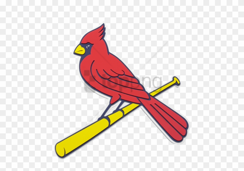 Free Png St Louis Cardinals Mlb 3d Foam Logo Wall Sign - Cardinals Bird On Bat #1726145