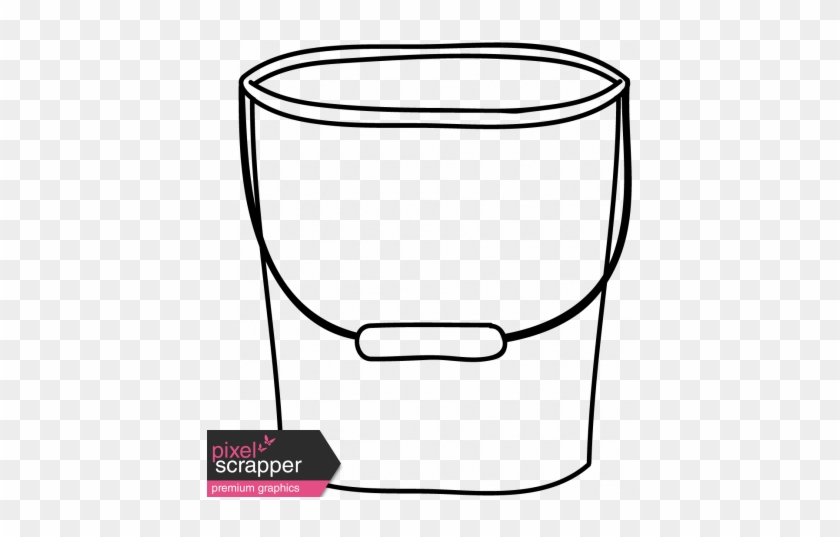 Bucket Drawing Line - Bucket In Sketch Png #1726270