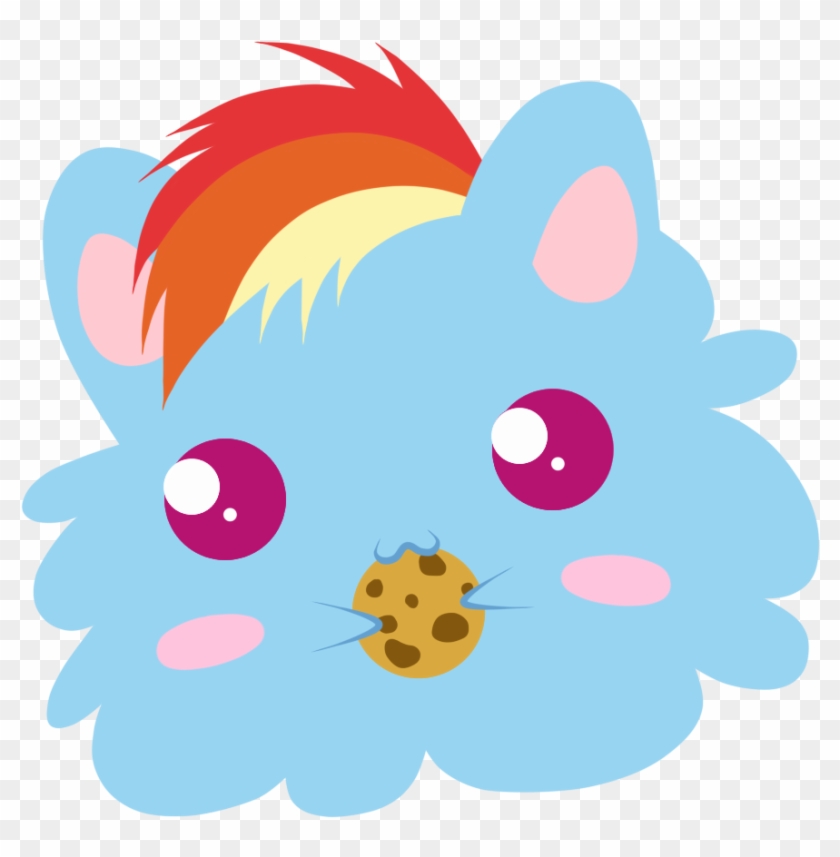 My Little Pony - Rainbow Dash Eating A Cookie #1726330