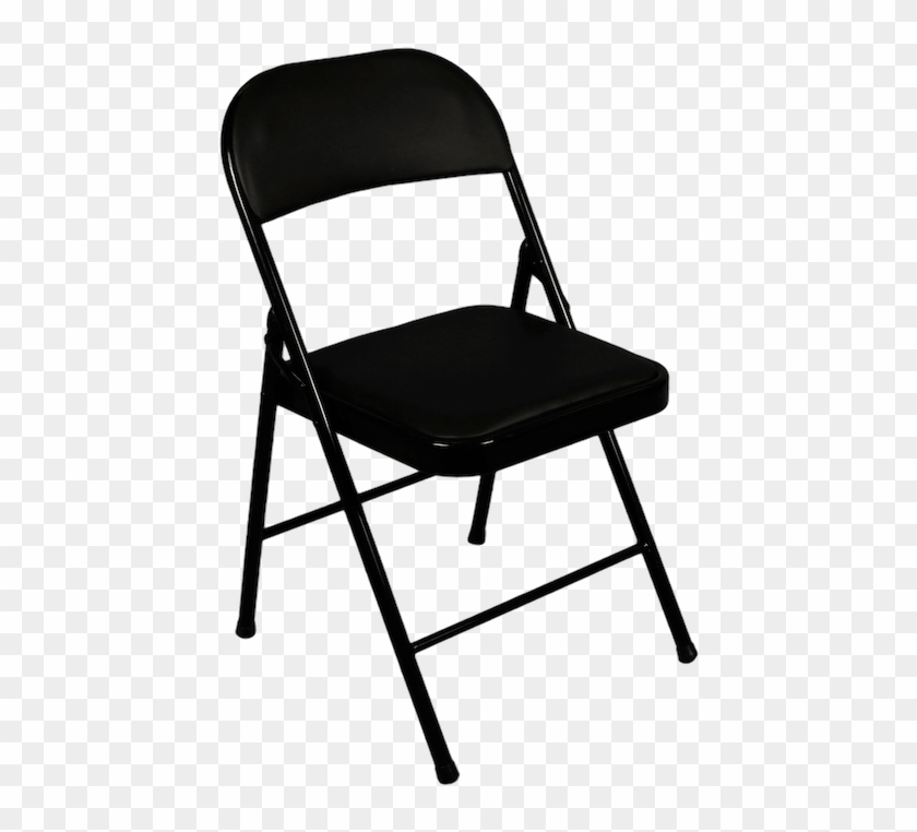 Folding Chair Png Picture - Black Upholstered Folding Chairs #1726533