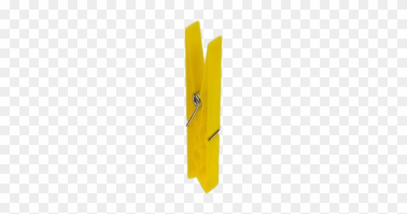 Yellow Plastic Clothes Peg - Plastic Peg Png #1726607