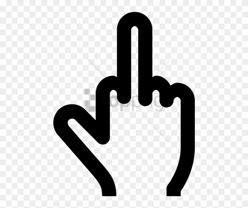 Free Png Download Middle Finger Cursor Png Images Background - Middle Finger Icon Png #1726636