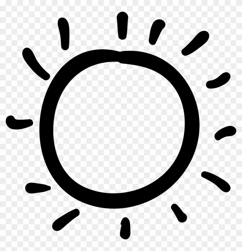 Clipart Hand Drawn Sun Outline - Good Morning Beautiful Clipart #1726696