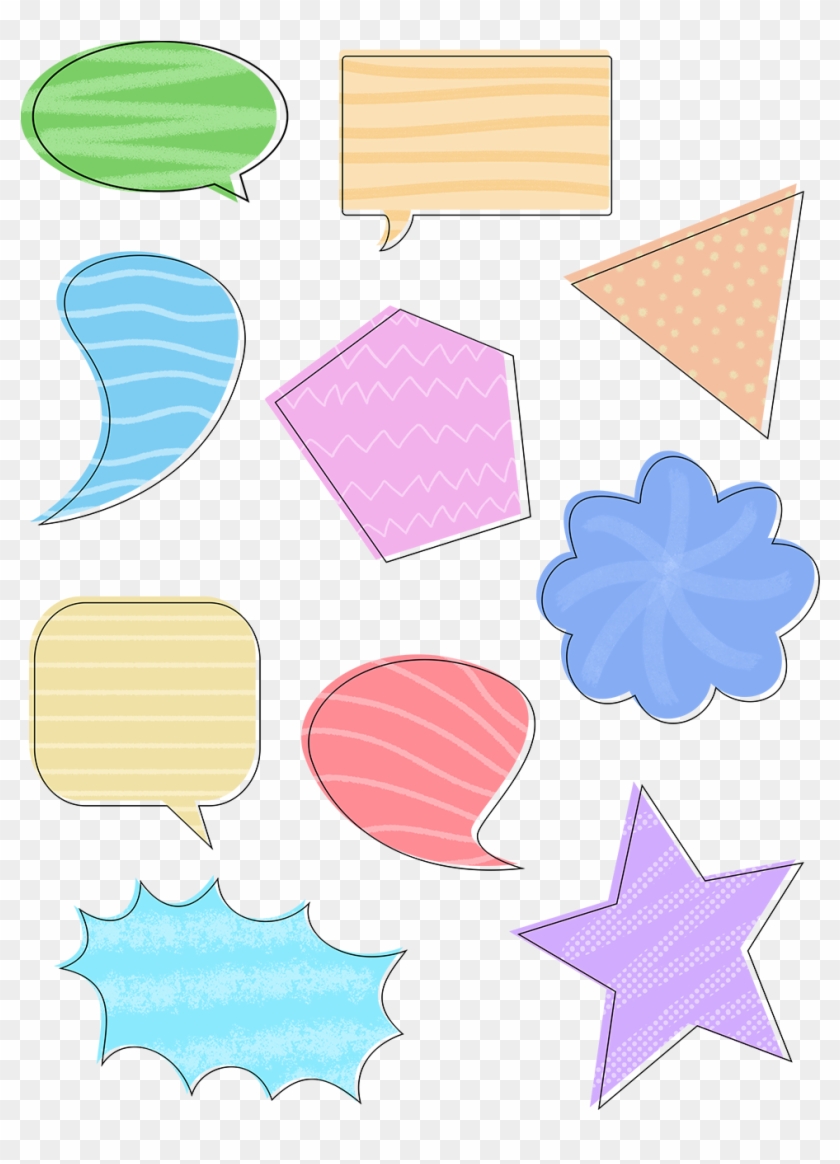 Geometry Dialog Flat Hand Drawn Color Png And Psd - Geometry Dialog Flat Hand Drawn Color Png And Psd #1726719