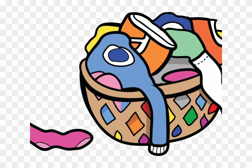 Boy Clipart Laundry  Dirty Clothes Basket Cartoon  Free Transparent