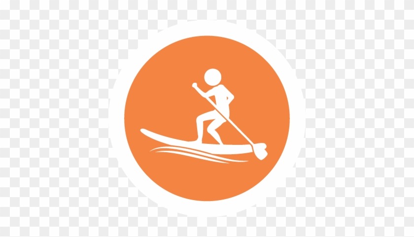 Paddleboarding - Orange Puzzle Icon Png #1726733