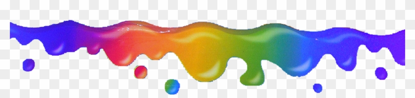 Dripping Trippy Border - Rainbow Slime Clip Art #1726807